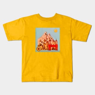 Three Faces Mountain Kids T-Shirt